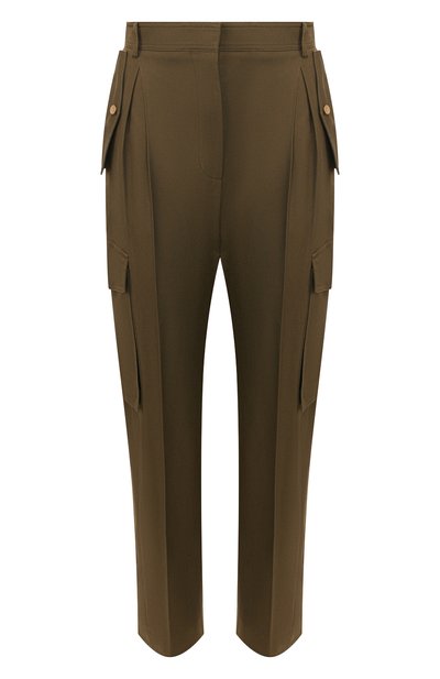 Женские хлопковые брюки ALEXANDER MCQUEEN, арт. 606266/QFAAE