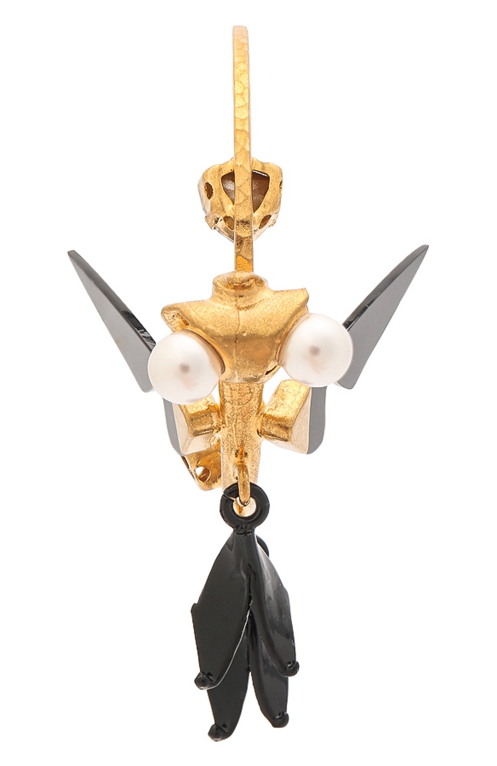 Моносерьга VALENTINO золотого цвета по цене 79950 руб., арт. WW0J0P59/NUP, фото 1 Моносерьга VALENTINO, арт. WW0J0P59/NUP, фото 1