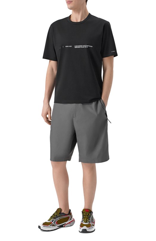 Хлопковые шорты C.P. Company 20CLBE039A/110542A Серый  20CLBE039A/110542A Фото 2