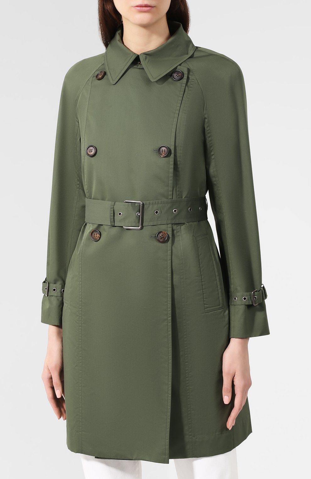 Тренч из смеси хлопка и шелка BRUNELLO CUCINELLI, арт. MF5759330, фото 3