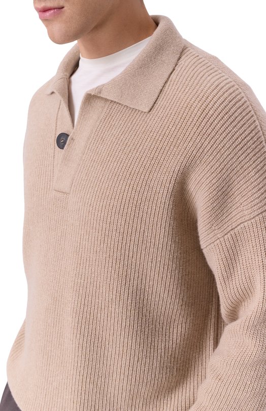 Шерстяной свитер Kiton UMM066102 Бежевый  UMM066102 Фото 5