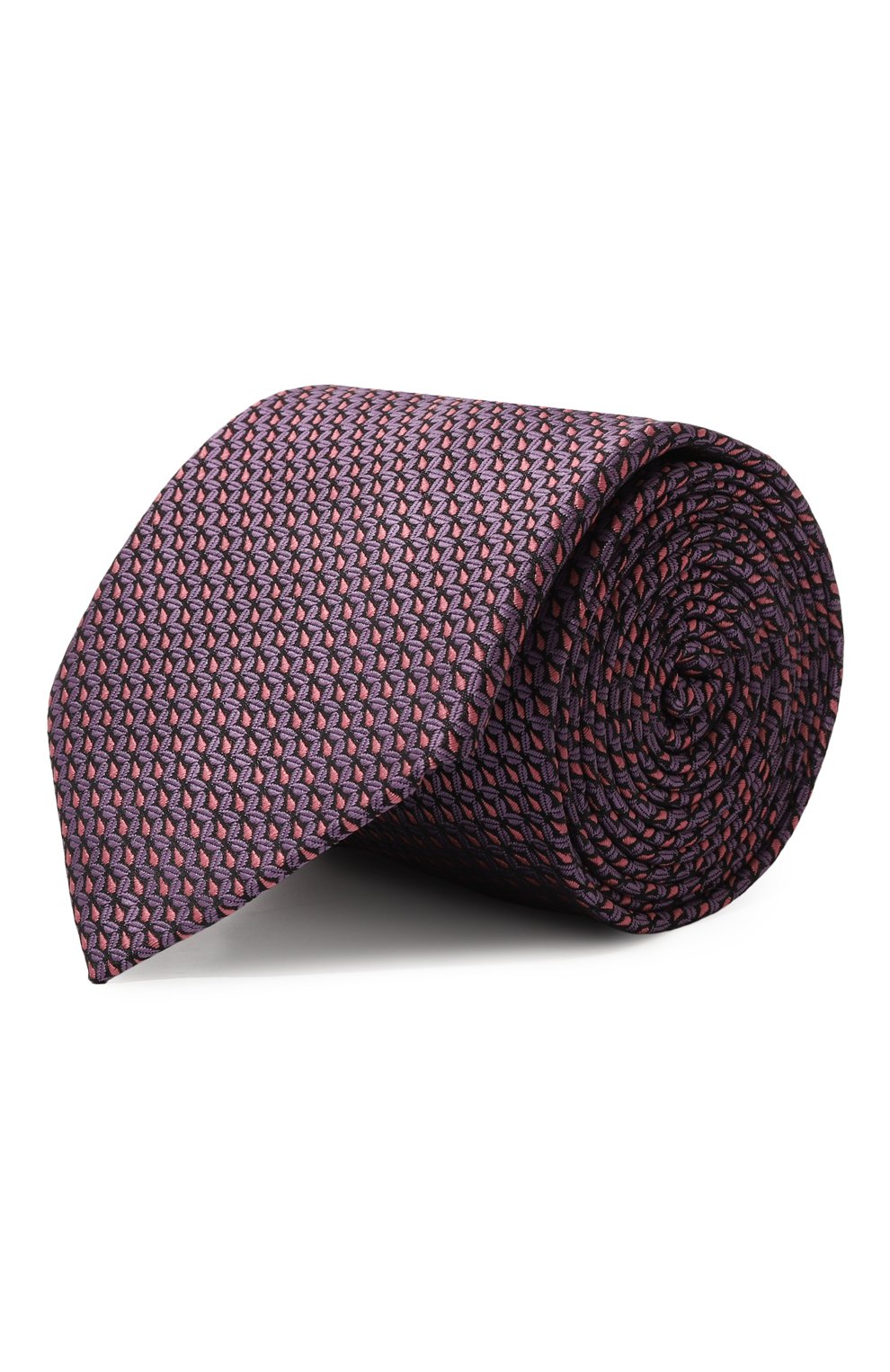 Шелковый галстук BROUBACK фиолетового цвета по цене 6795 руб., арт. TIE 8CM/SS24, фото 1 Шелковый галстук BROUBACK, арт. TIE 8CM/SS24, фото 1