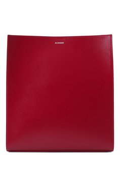Женская сумка tangle JIL SANDER красного цвета, арт. J07WG0023/P5354 | Фото 1 (Материал сплава: Проставлено; Драгоценные камни: Проставлено; Размер: medium; Материал: Натуральная кожа)
