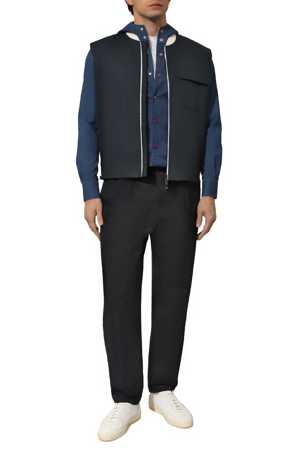 Хлопковый жилет KITON, арт. UGKH060K0705D03_SET, фото 2