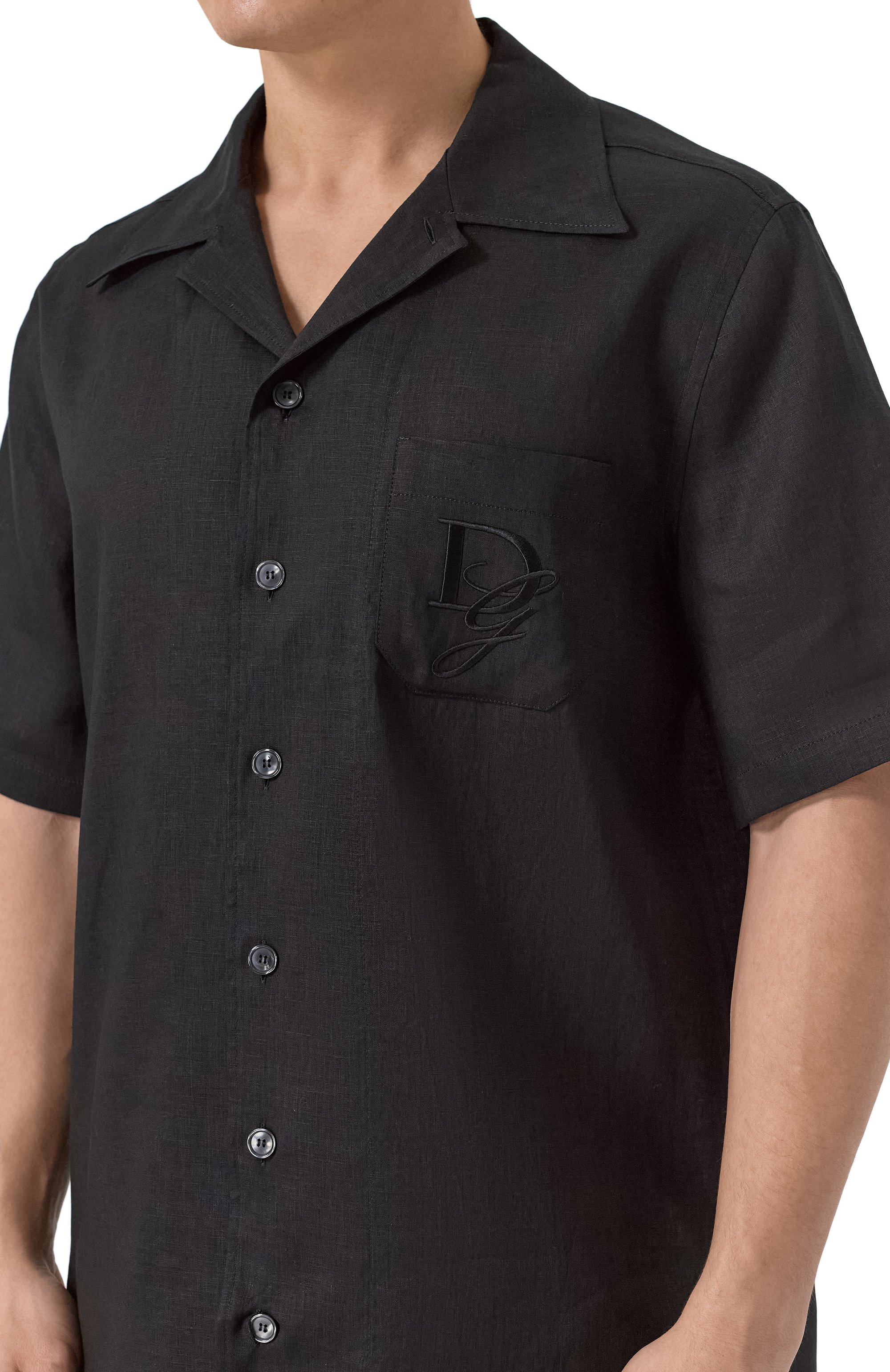 Льняная рубашка DOLCE & GABBANA, арт. G5JH9Z/FU4IK, фото 5