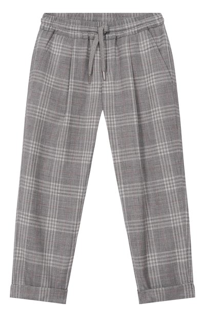 Брюки из шерсти и шелка BRUNELLO CUCINELLI, арт. BZ430P503C