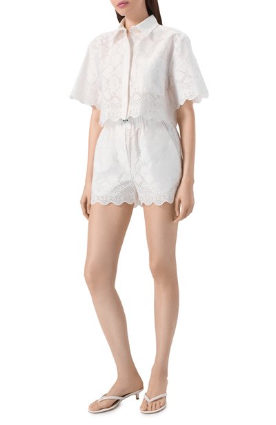 Женская хлопковая рубашка MSGM, арт. 4041MDE16/267122