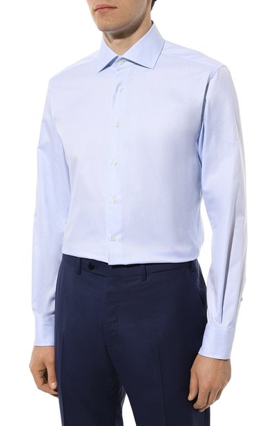 Хлопковая сорочка CORNELIANI, арт. 92P100-3811700, фото 4