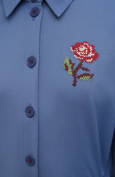 Платье LOOM BY RODINA голубого цвета по цене 43750 руб., арт. LBR/FW-DRSG122, фото 5 Платье LOOM BY RODINA, арт. LBR/FW-DRSG122, фото 5