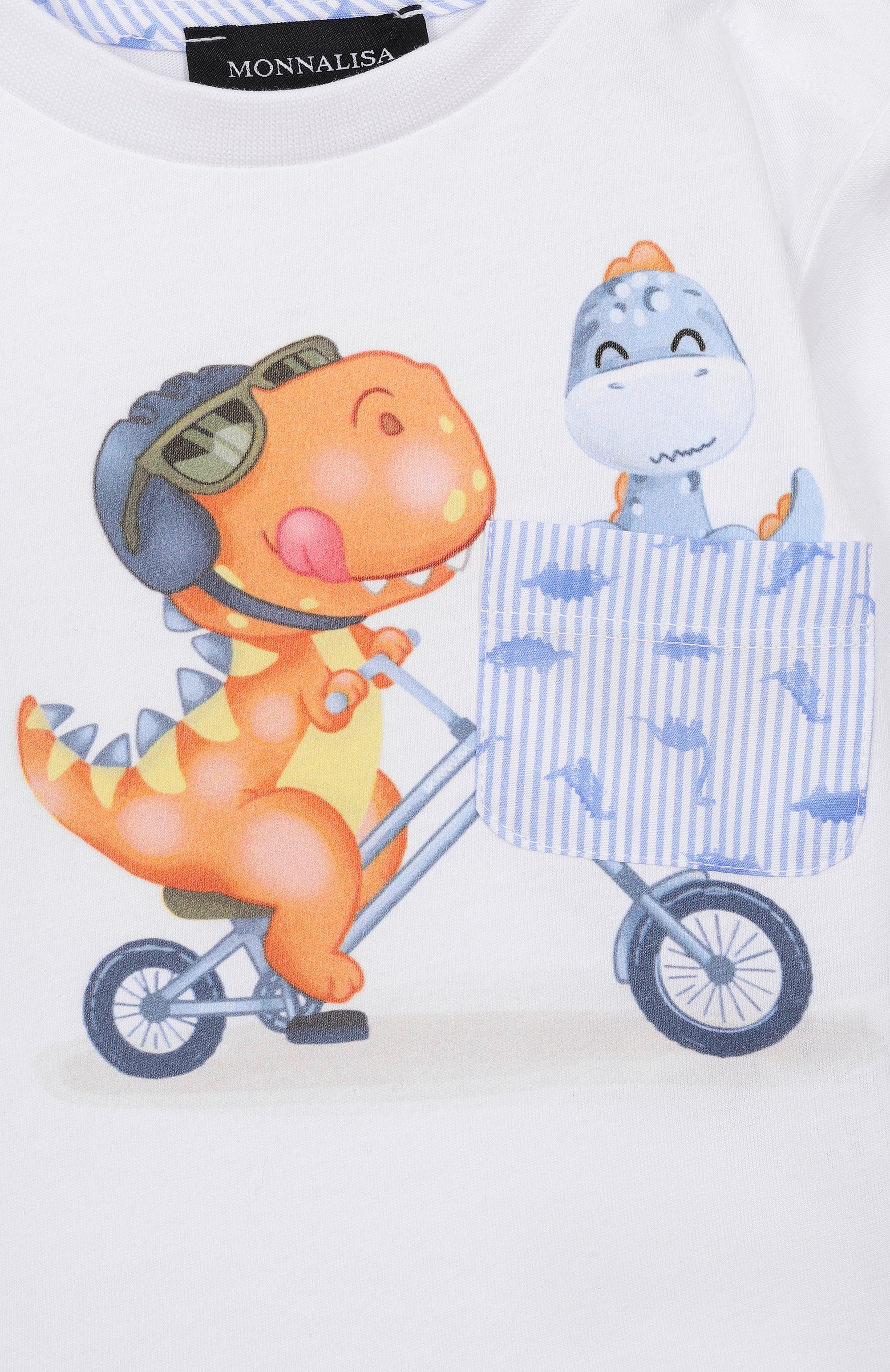 Комплект из футболки и шорт MONNALISA, арт. 28G501, фото 6