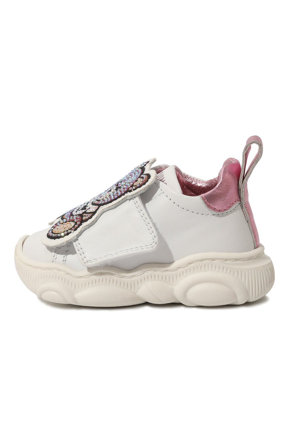 Кожаные кеды MOSCHINO, арт. 77367/VAR01/18-27, фото 2