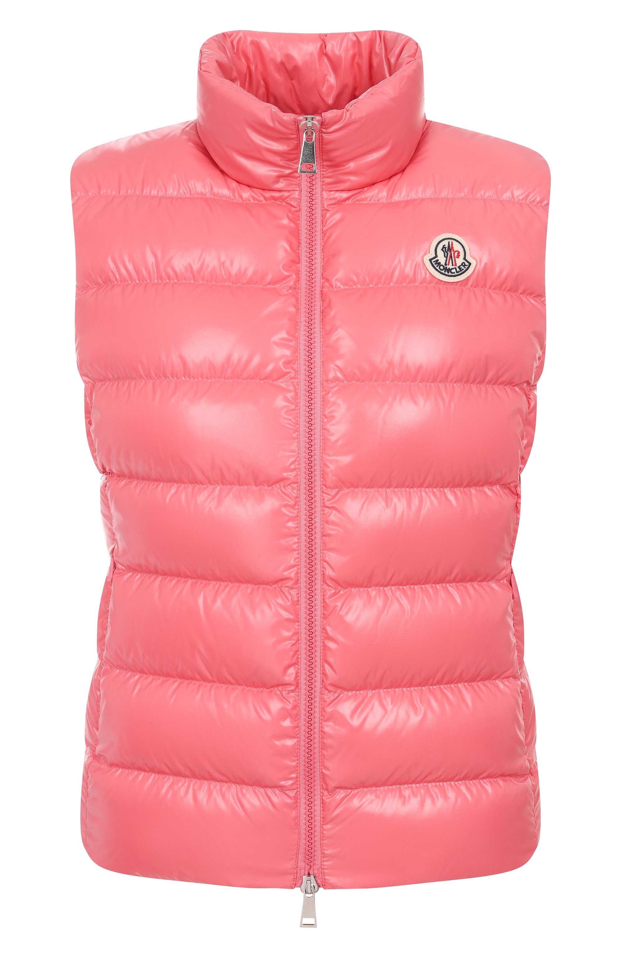 Пуховый жилет ghany MONCLER розового цвета по цене 68100 руб., арт. 1A525-00-68950, фото 1 Пуховый жилет ghany MONCLER, арт. 1A525-00-68950, фото 1
