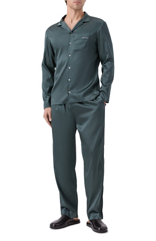 Шелковая сорочка Kiton UNWM018K0245H05 Зелёный  UNWM018K0245H05 Фото 2