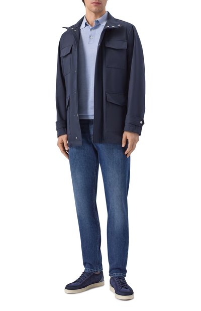 Шелковое поло ANDREA CAMPAGNA, арт. PL1MC/SE18Q, фото 2