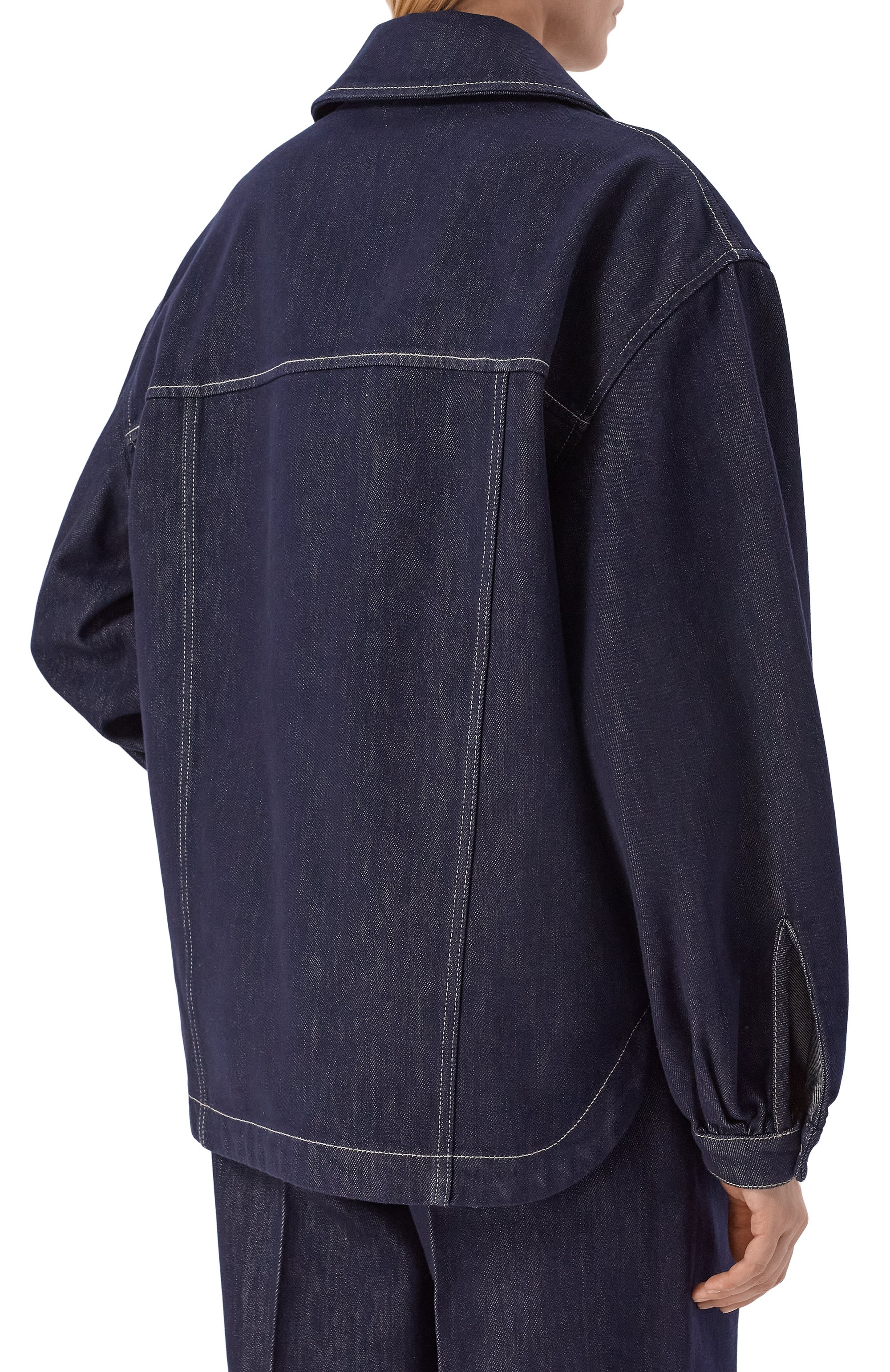 Джинсовая куртка MVST синего цвета по цене 206500 руб., арт. M25.1MW.B001-59/LEXUS, фото 4 Джинсовая куртка MVST, арт. M25.1MW.B001-59/LEXUS, фото 4