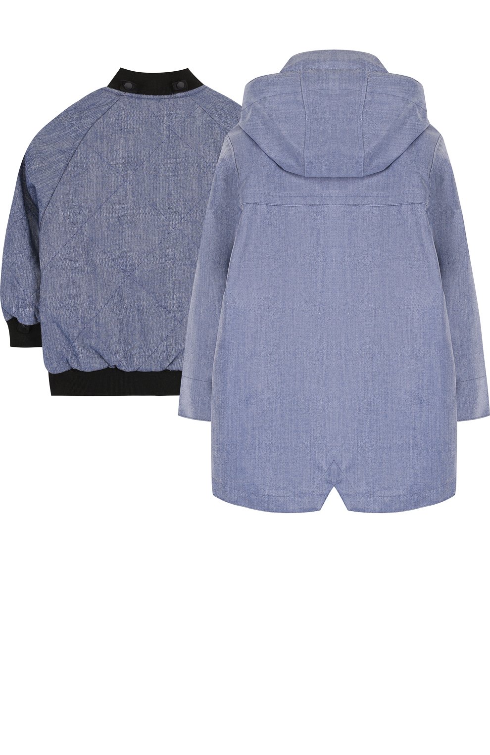 Комплект из дождевика с капюшоном и текстильного бомбера GOSOAKY, арт. 181.101.247/C0ATED DENIM, фото 2