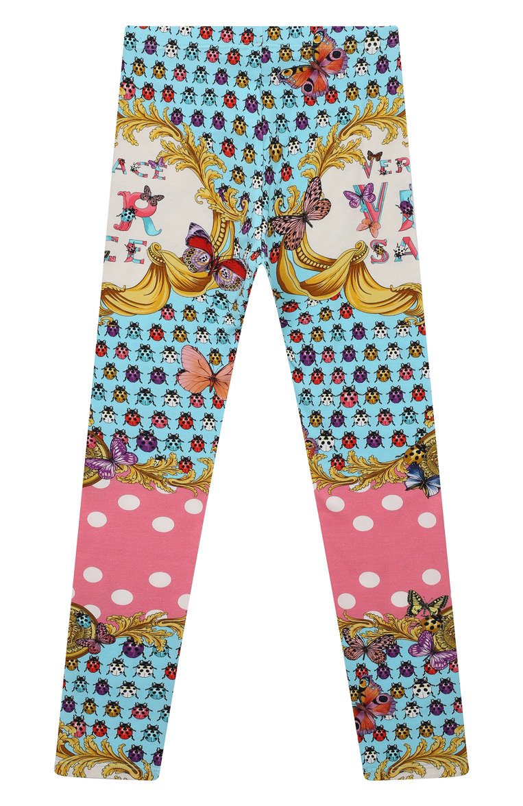 Хлопковые легинсы VERSACE, арт. 1000042/1A08131/8A-14A, фото 1