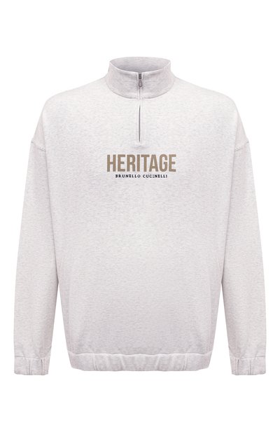 Мужской хлопковый свитшот BRUNELLO CUCINELLI, арт. MW8369034G