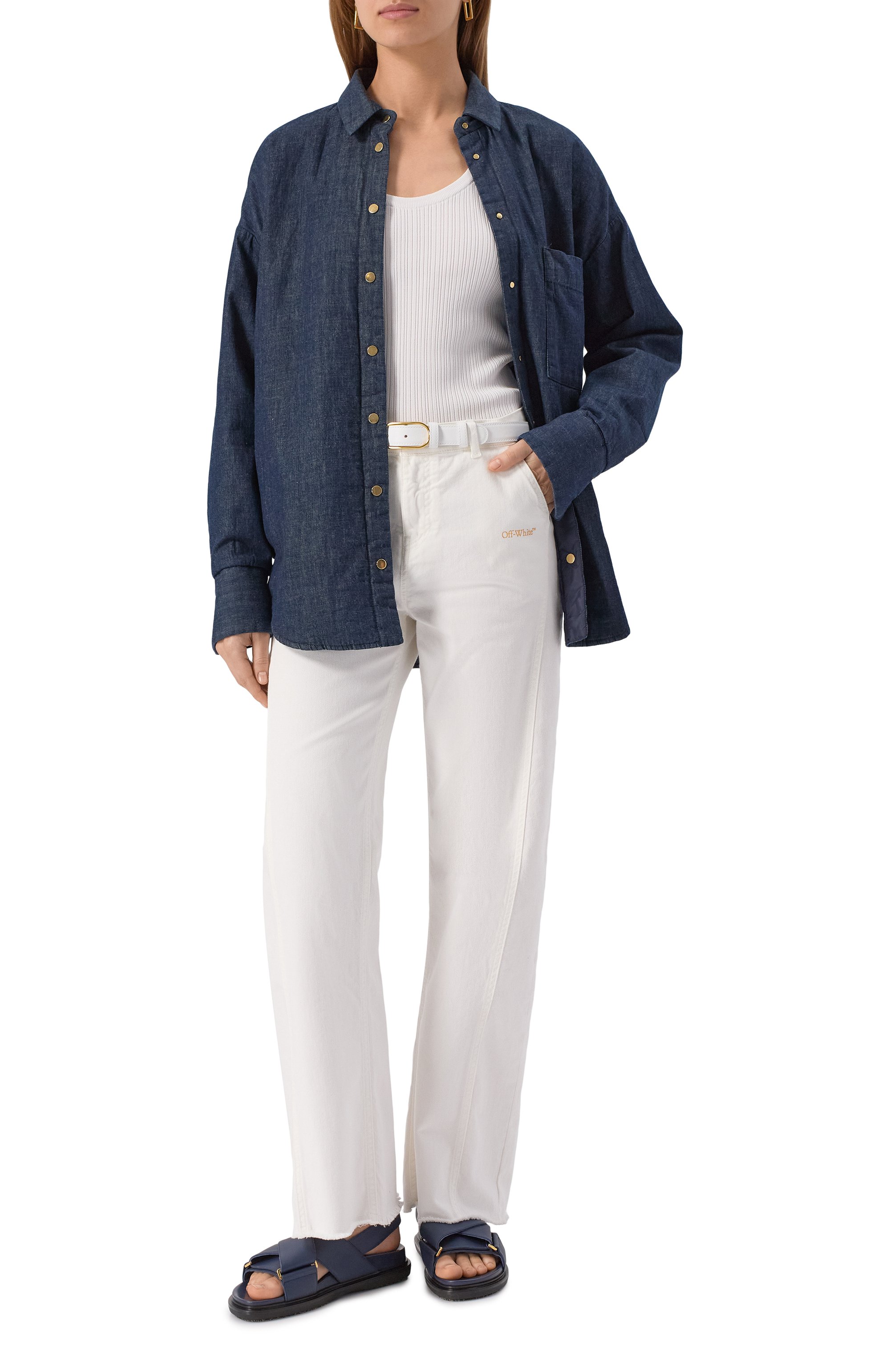 Джинсовая куртка-рубашка LORENA ANTONIAZZI, арт. P2552PI24A/9955, фото 2