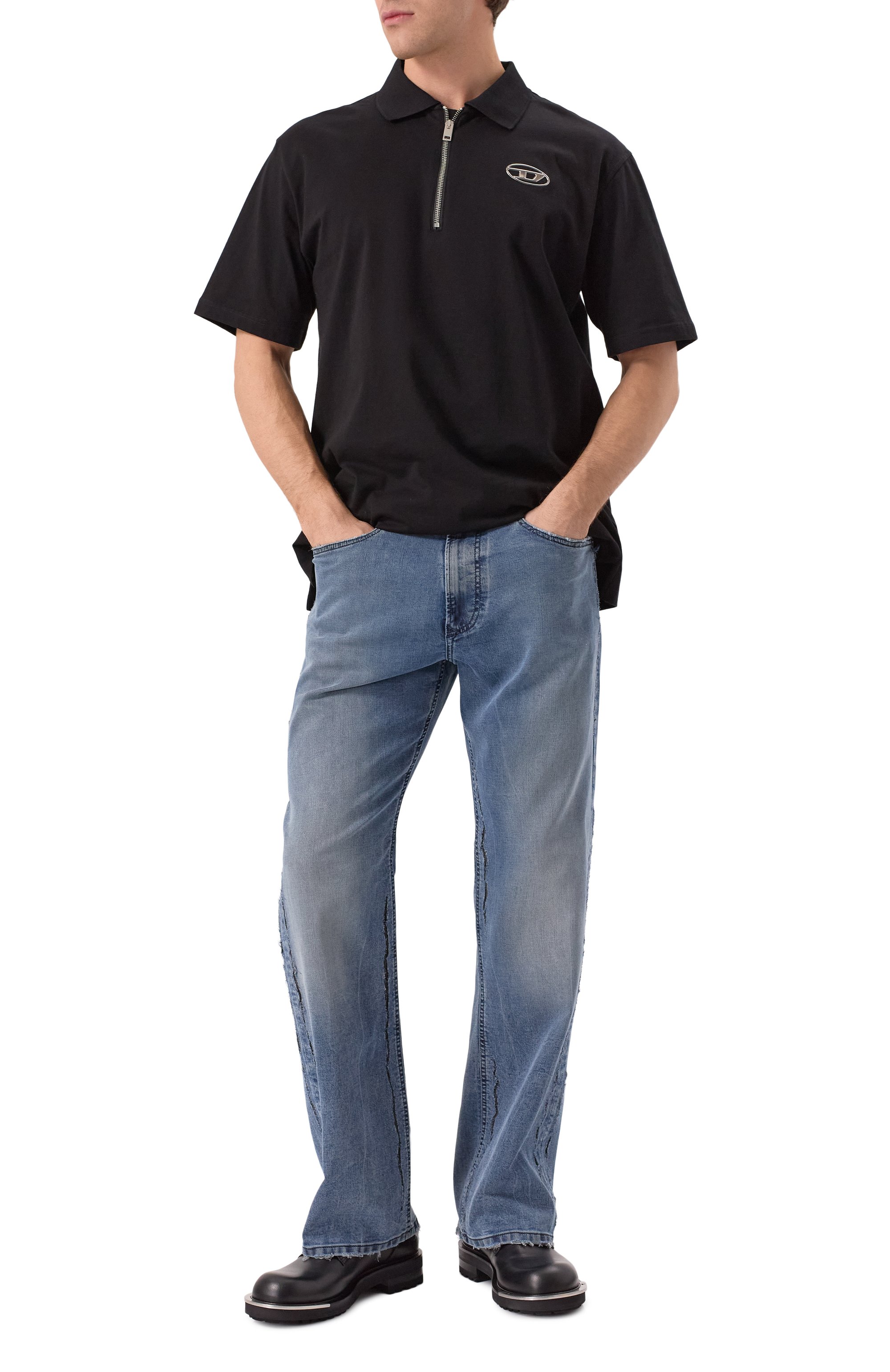 Хлопковое поло DIESEL, арт. A11251/0CLBR, фото 2