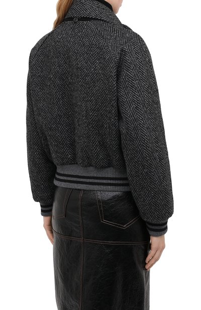 Бомбер MSGM серого цвета по цене 62950 руб., арт. 2941MDH06X 207669, фото 4 Бомбер MSGM, арт. 2941MDH06X 207669, фото 4