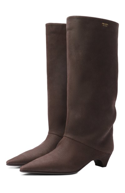 Женские кожаные сапоги PRADA, арт. 1W3000/FIA
