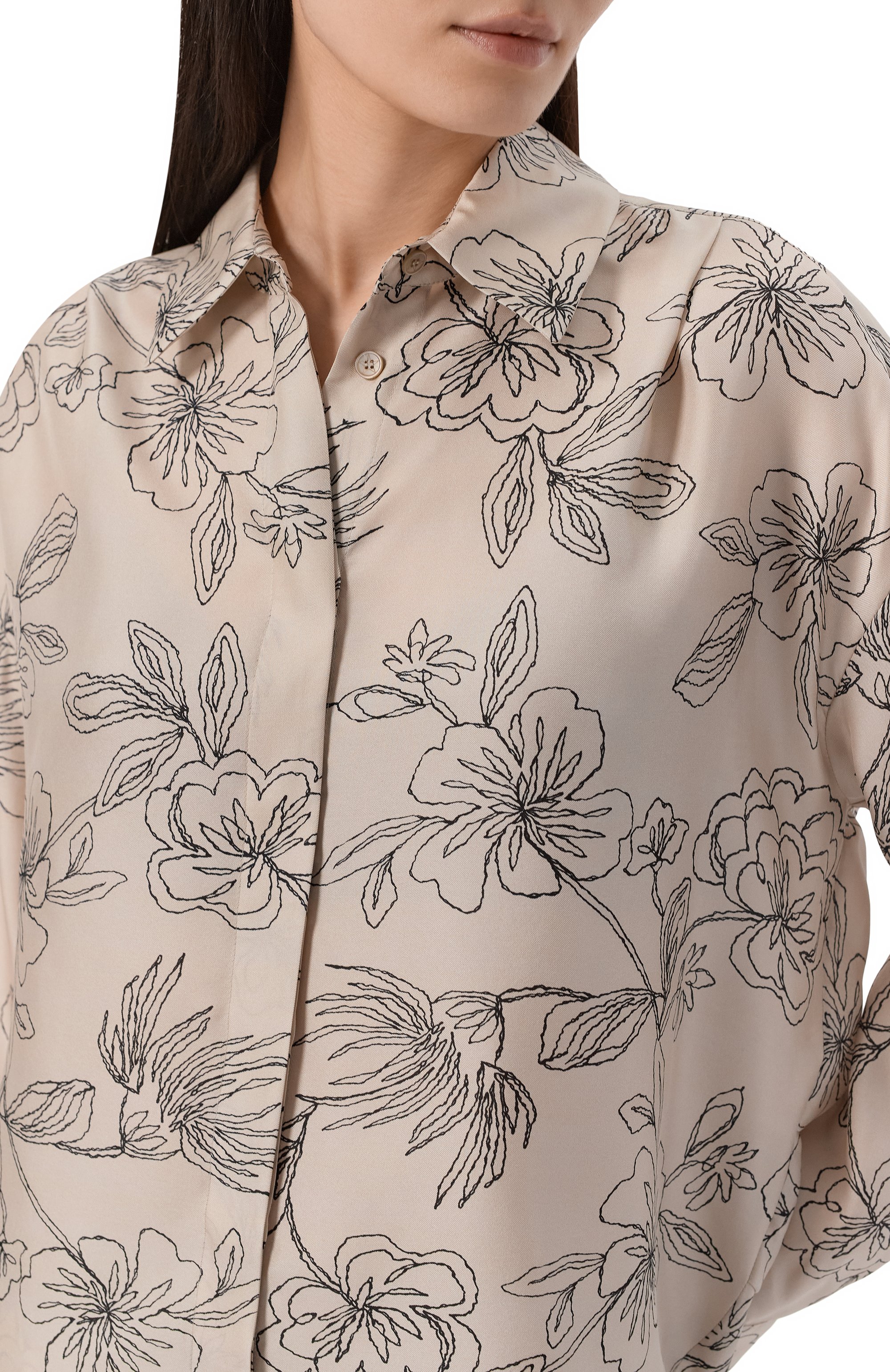 Шелковая рубашка LORENA ANTONIAZZI, арт. P2656CA01A/5214, фото 5