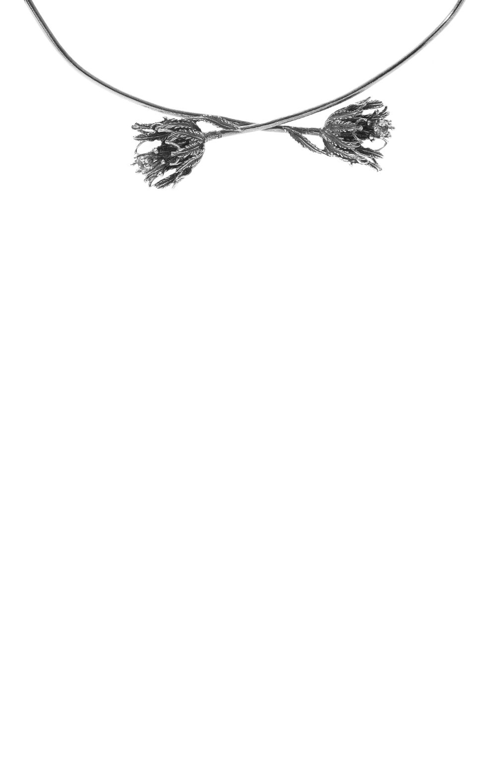 Колье чертополох MIDGARD PARIS серебряного цвета по цене 32500 руб., арт. 5759s, фото 3 Колье чертополох MIDGARD PARIS, арт. 5759s, фото 3