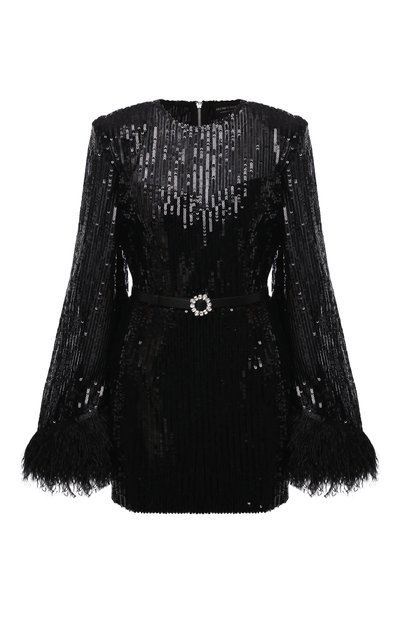 Платье с отделкой перьями и пайетками BRONX AND BANCO, арт. BB-12-0028, фото 1