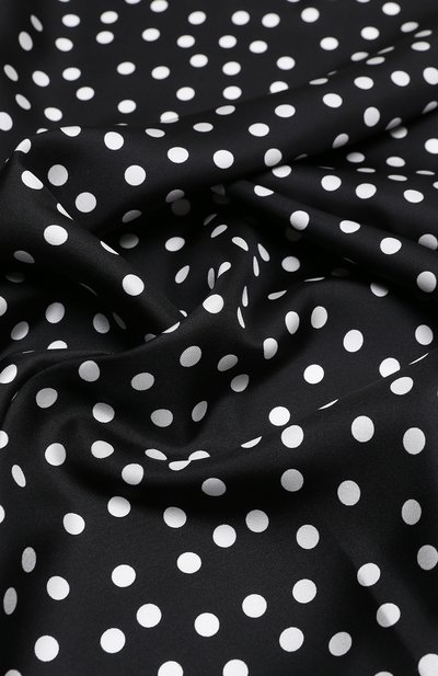 Шелковый платок DOLCE & GABBANA черно-белого цвета по цене 52250 руб., арт. FN090R/GDCFX, фото 4 Шелковый платок DOLCE & GABBANA, арт. FN090R/GDCFX, фото 4