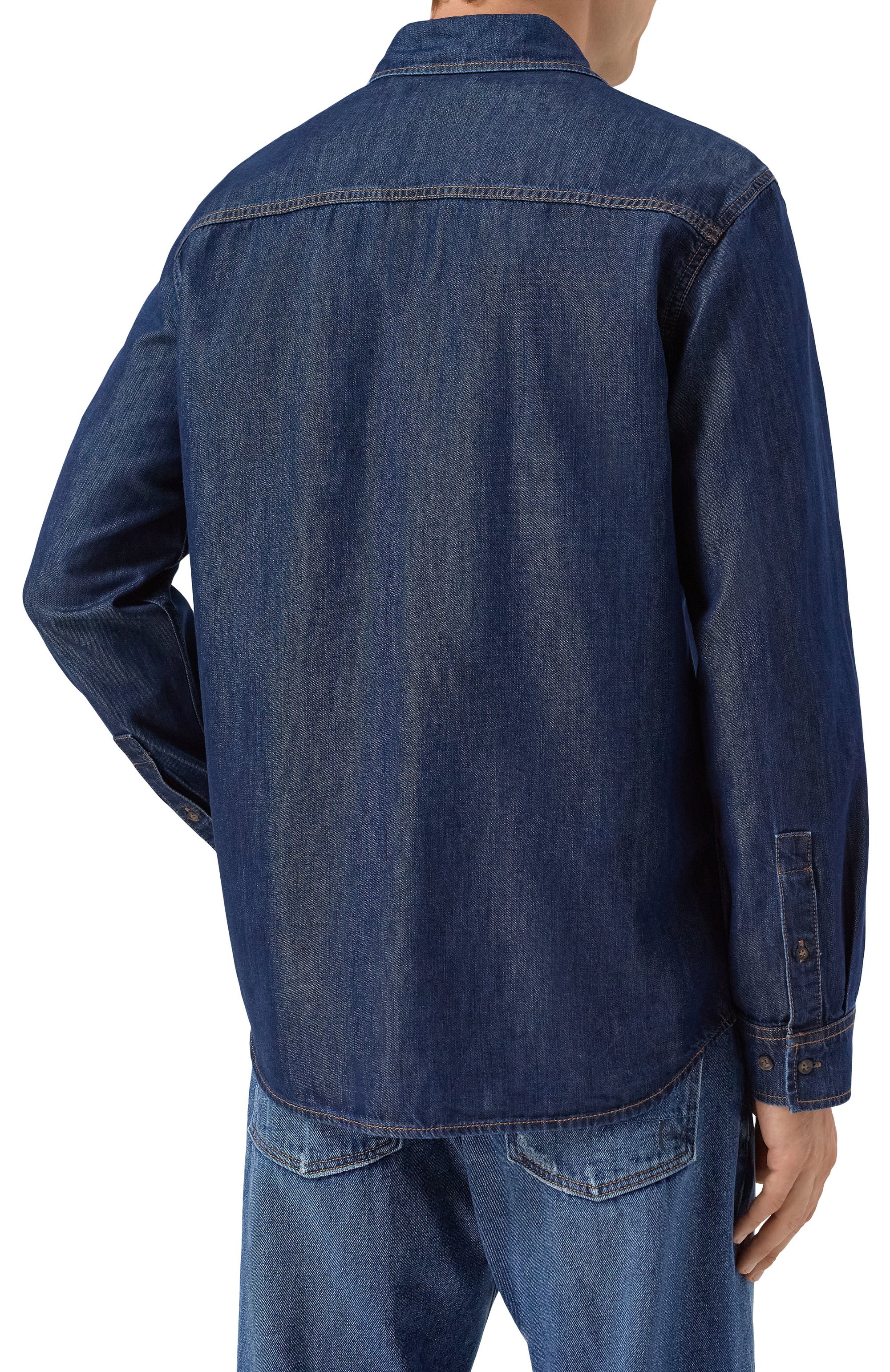 Джинсовая рубашка 12 STOREEZ, арт. 127225, фото 4