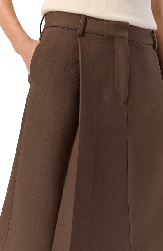 Юбка TOTEME 261-WRB0346-FB0061 Коричневый  261-WRB0346-FB0061 Фото 5