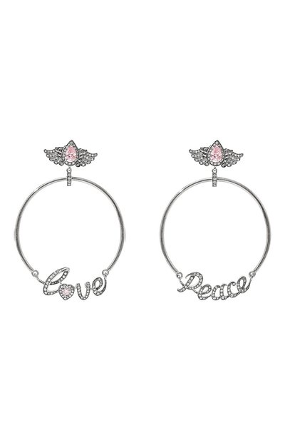 Женские серьги love and peace QUEENSBEE, арт. 201383