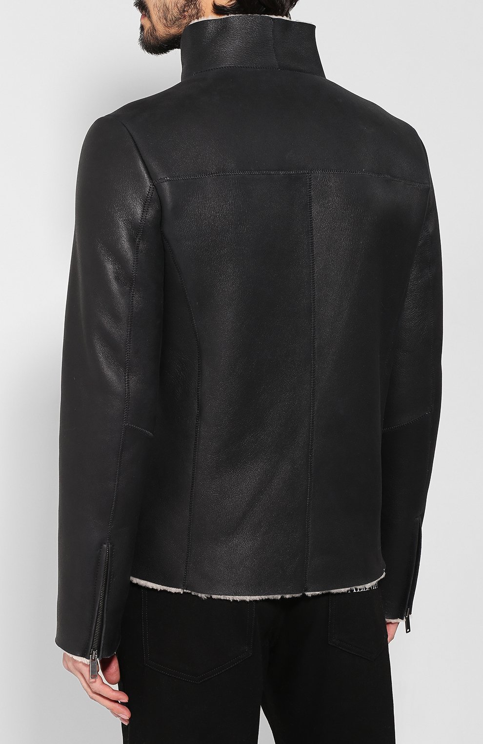 Дубленка DESA черного цвета по цене 83400 руб., арт. K11297, фото 4 Дубленка DESA, арт. K11297, фото 4