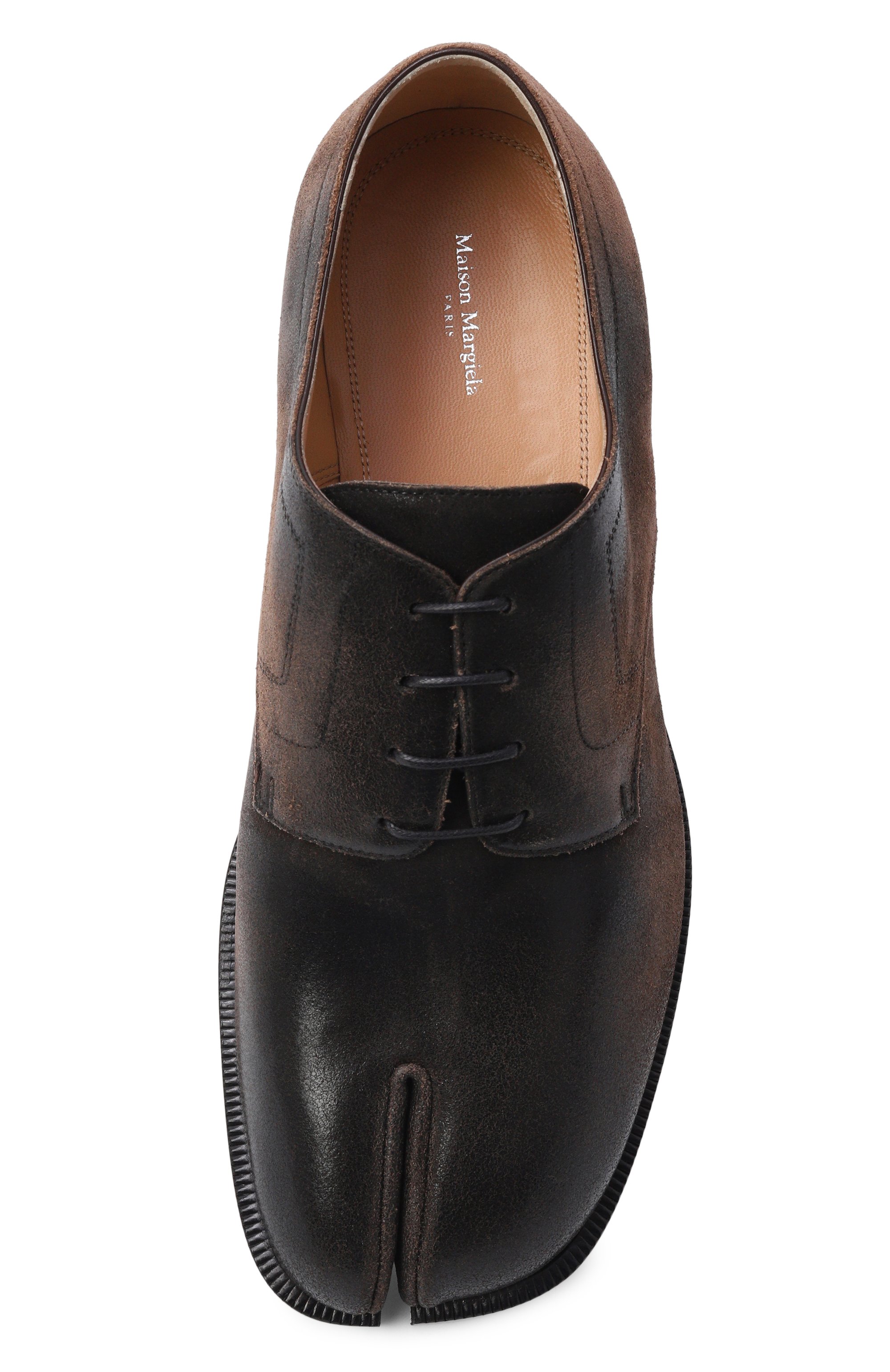 Замшевые дерби tabi MAISON MARGIELA, арт. S97WQ0052/P7549, фото 5