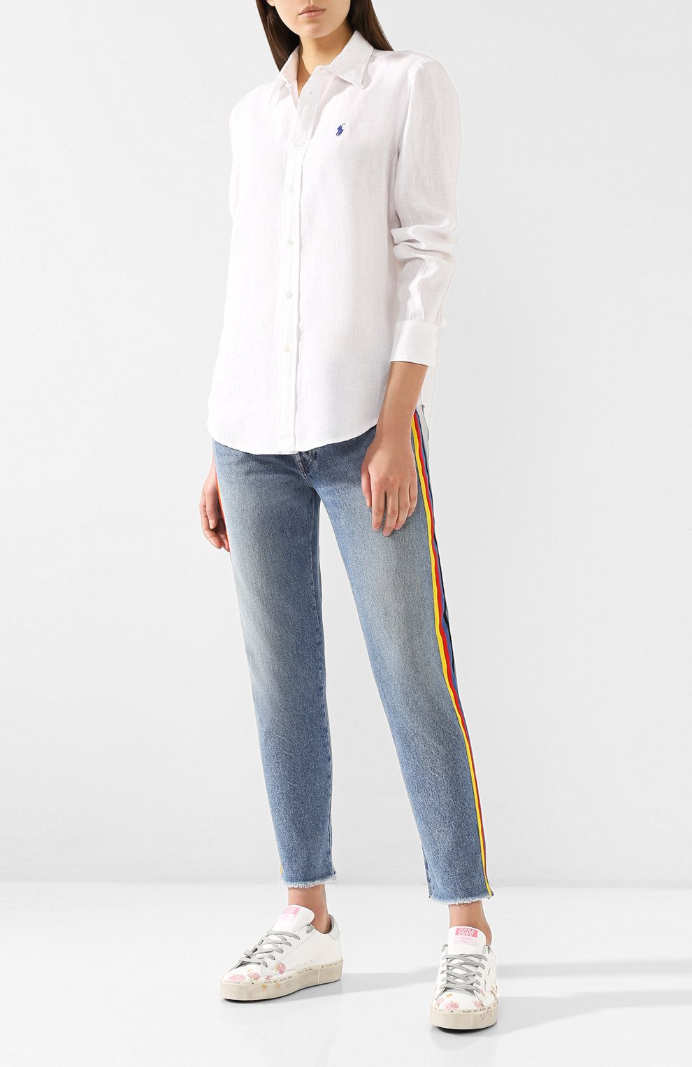 Льняная рубашка POLO RALPH LAUREN белого цвета по цене 11500 руб., арт. 211732641, фото 2 Льняная рубашка POLO RALPH LAUREN, арт. 211732641, фото 2