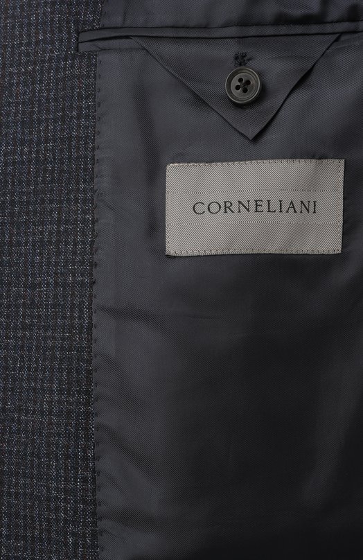 Костюм из шерсти и хлопка Corneliani 946008-9417546_SET Синий  946008-9417546_SET Фото 9