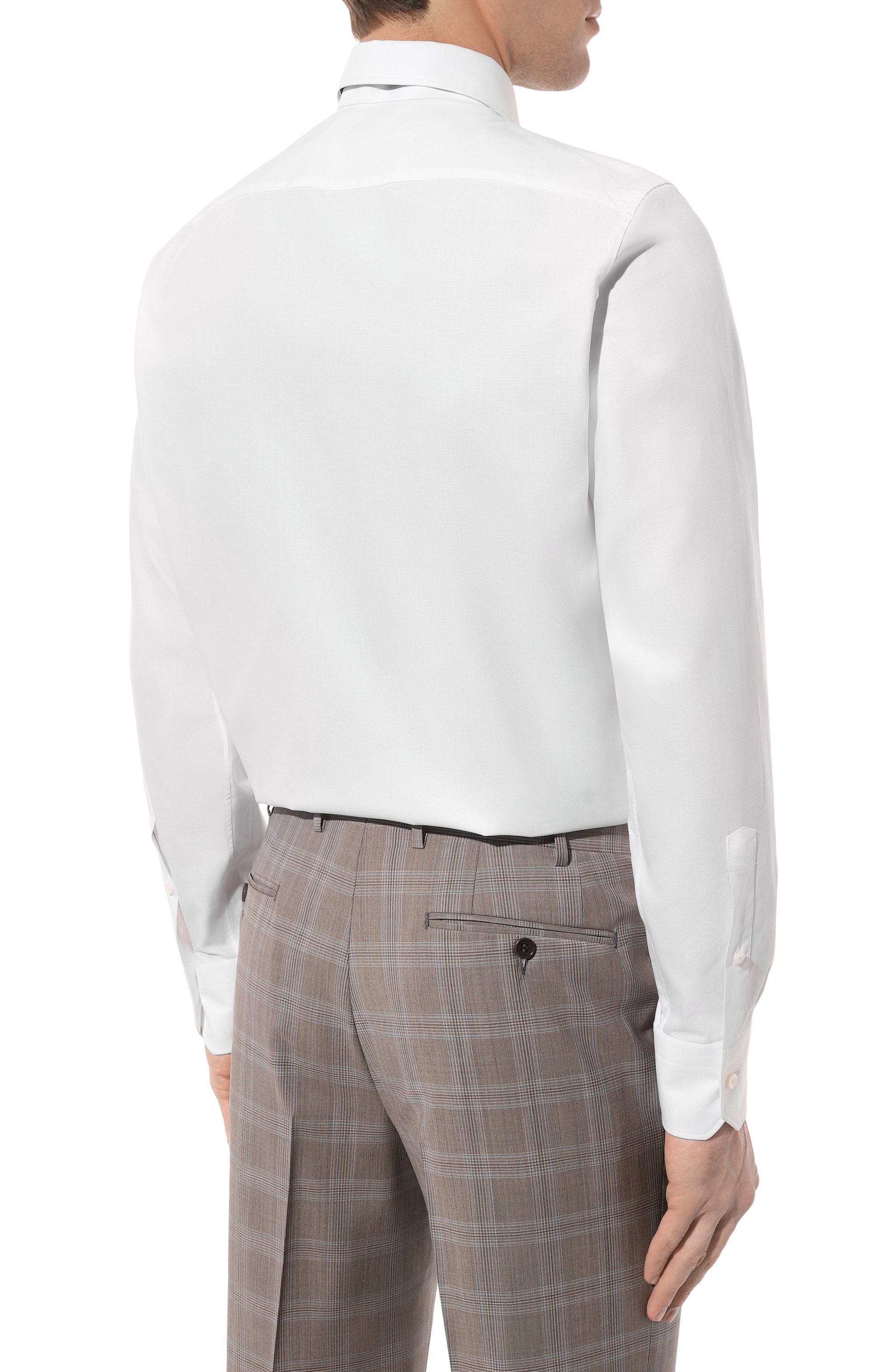 Хлопковая сорочка ZEGNA, арт. 701032A7/9MS0JI, фото 4