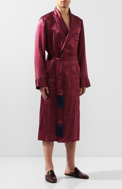 Шелковый халат DEREK ROSE, арт. 5535-BRIN052, фото 3