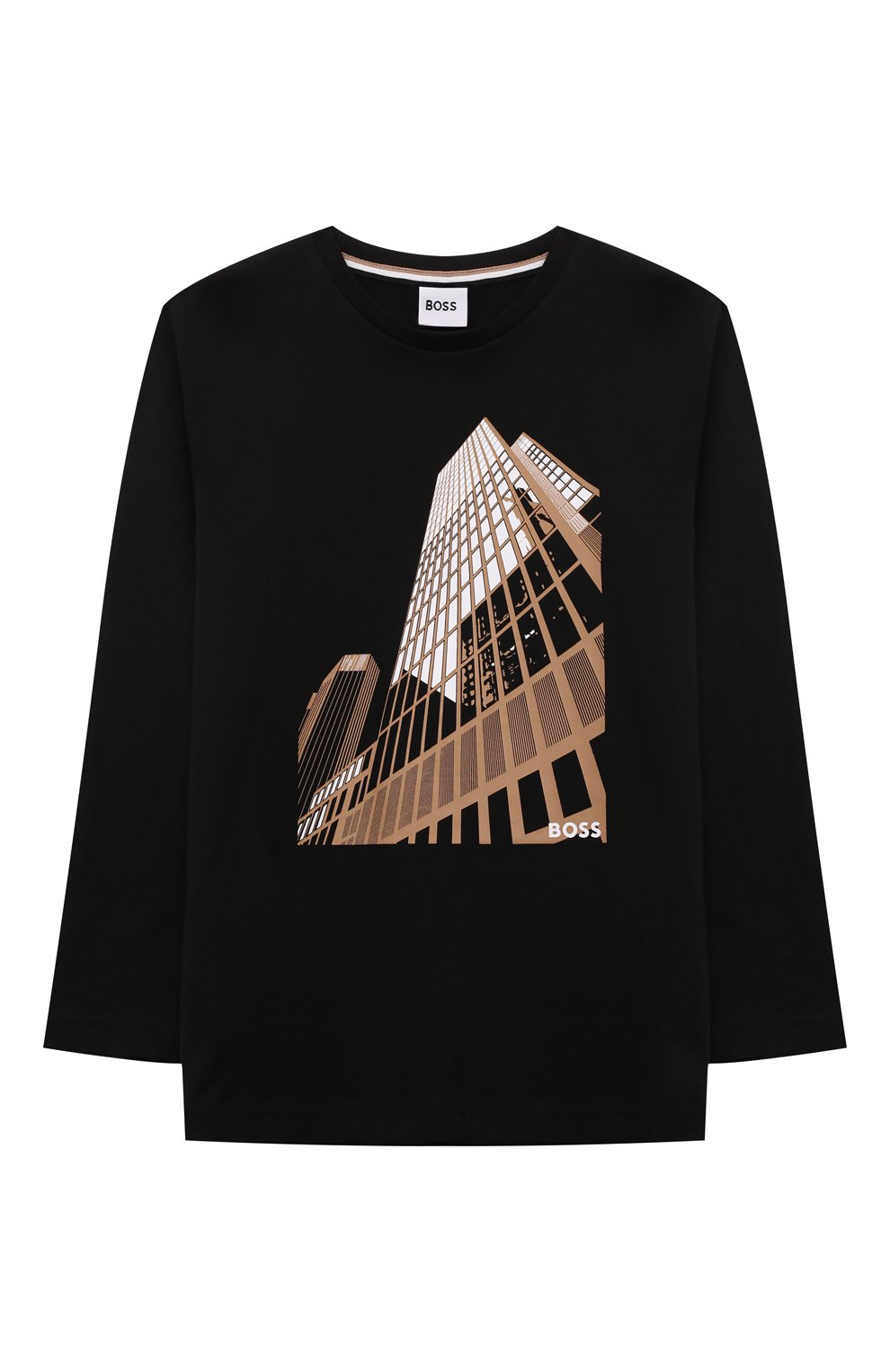 Хлопковый лонгслив BOSS, арт. J51225, фото 1