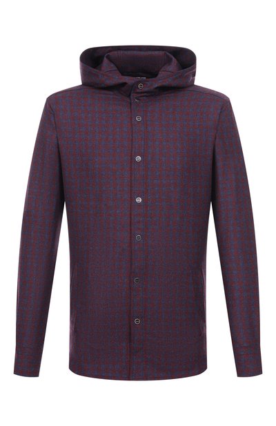 Мужская шерстяная рубашка KITON, арт. UMCMARK0167G37