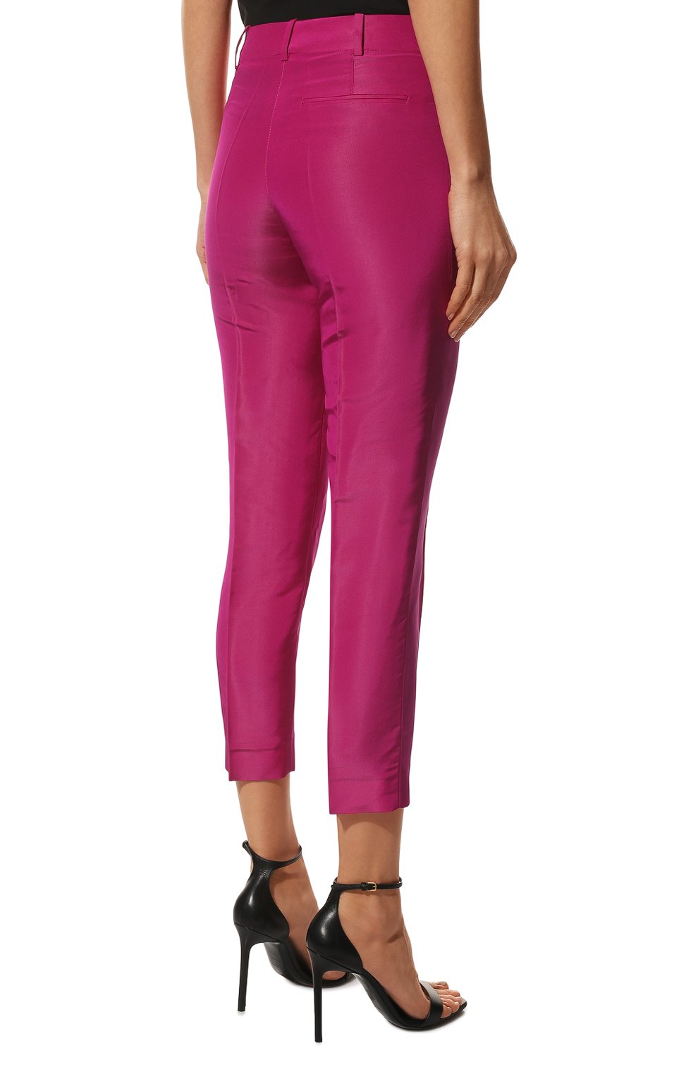 Шелковый брюки VALENTINO, арт. XB0RB4Q56DE, фото 4