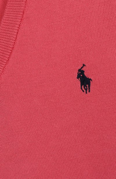 Хлопковый пуловер с v-образным вырезом POLO RALPH LAUREN, арт. 323690749/323668295, фото 3