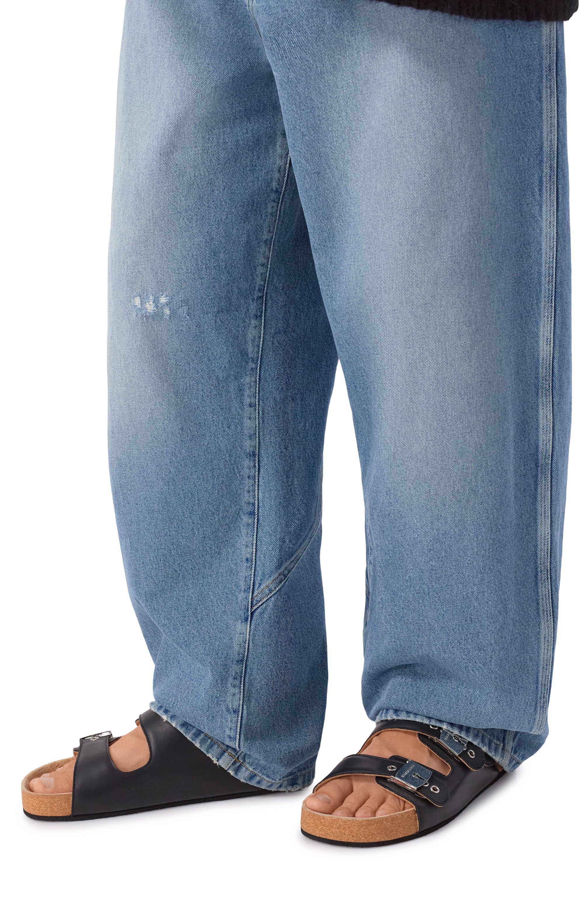 Кожаные сандалии balenciaga x scholl BALENCIAGA, арт. 840207/WB2U1, фото 3