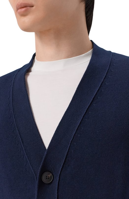 Хлопковый кардиган Gran Sasso 23188/18051 Синий  23188/18051 Фото 5