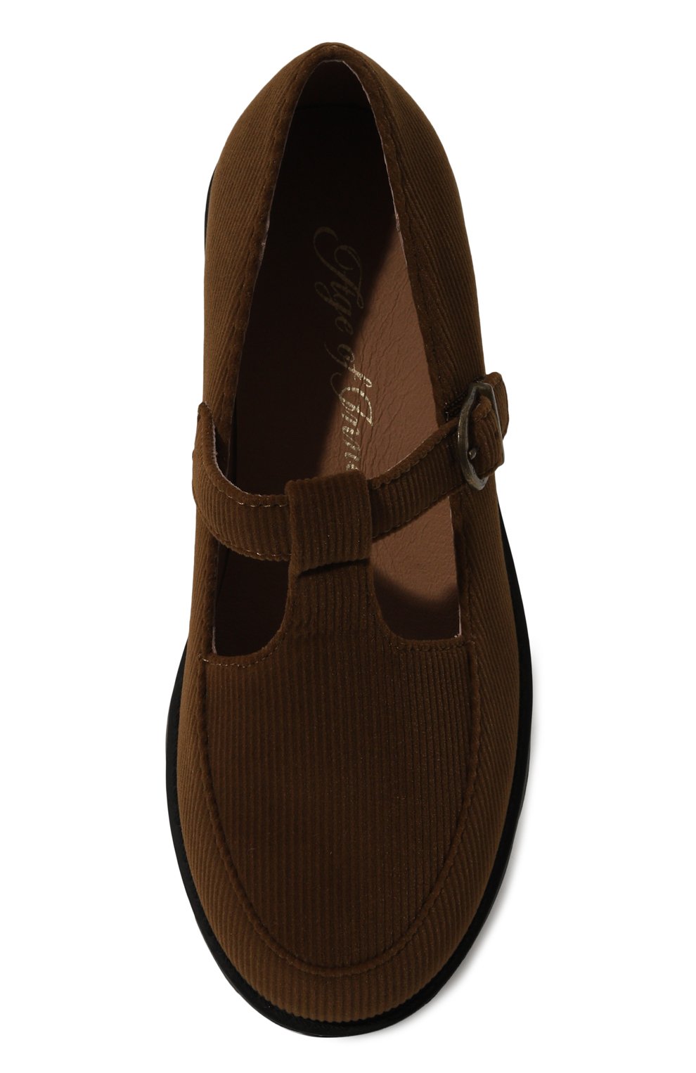 Вельветовые туфли berta AGE OF INNOCENCE коричневого цвета по цене 13400 руб., арт. 000315/BERTA/31, фото 4 Вельветовые туфли berta AGE OF INNOCENCE, арт. 000315/BERTA/31, фото 4