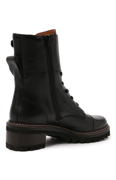 Кожаные ботинки mallory SEE BY CHLOÉ черного цвета по цене 66900 руб., арт. SB33080A/14000, фото 4 Кожаные ботинки mallory SEE BY CHLOÉ, арт. SB33080A/14000, фото 4