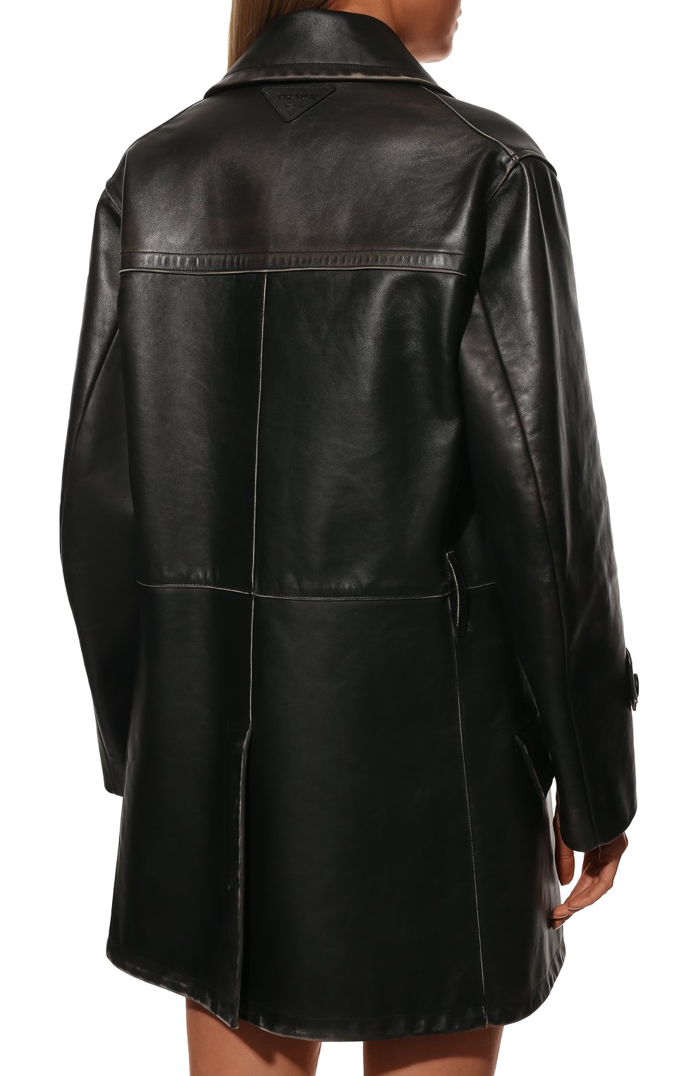 Кожаная куртка PRADA черного цвета по цене 850000 руб., арт. 56A026-10YT-F0002, фото 4 Кожаная куртка PRADA, арт. 56A026-10YT-F0002, фото 4