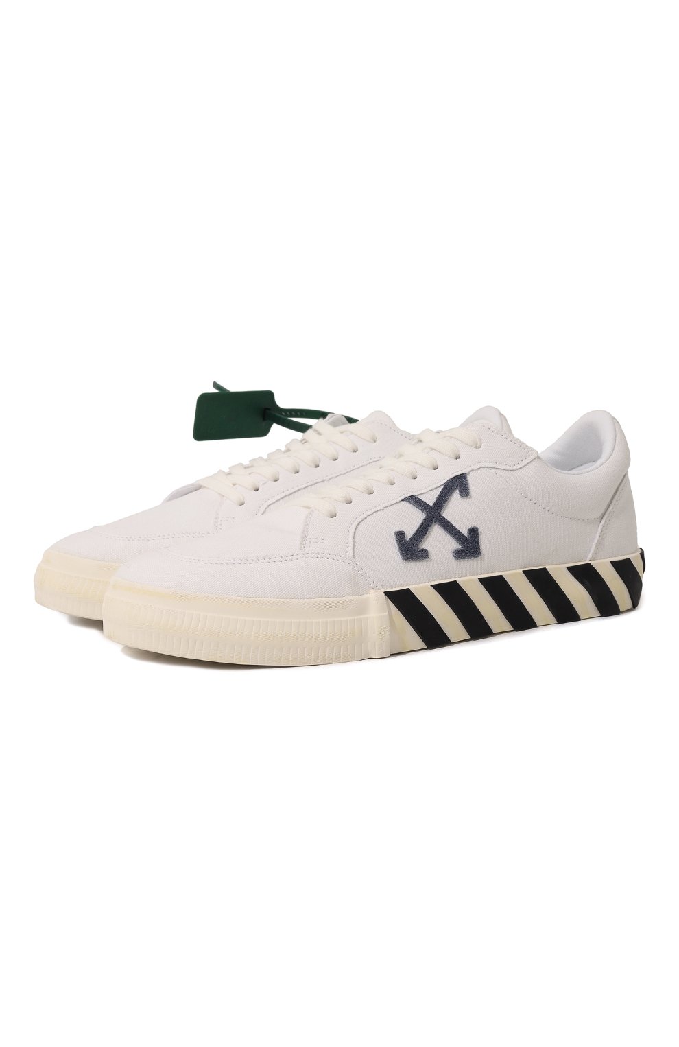 Текстильные кеды vulcanized OFF-WHITE, арт. 0MIA085S22FAB0010145, фото 1