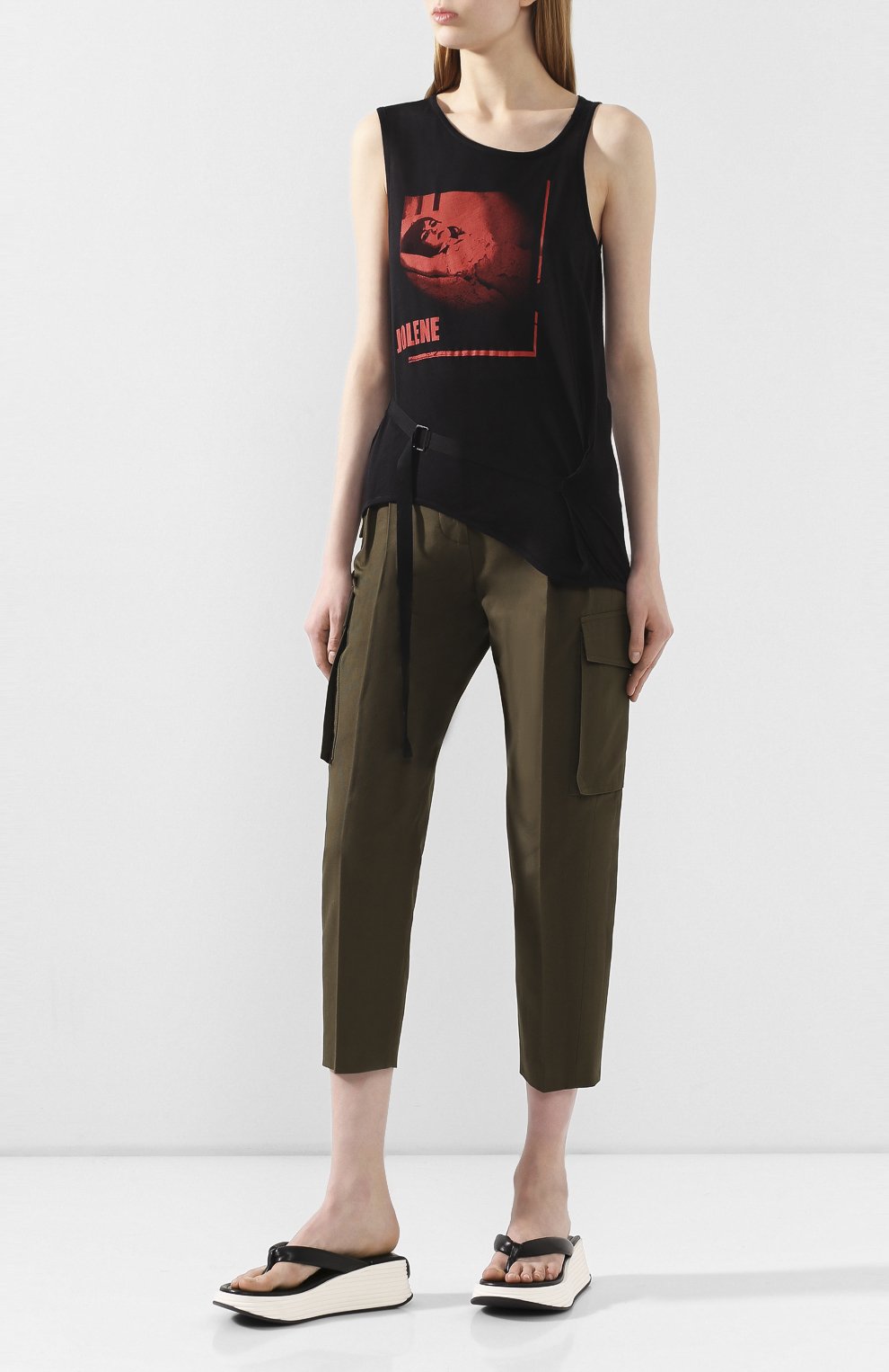Хлопковая майка ANN DEMEULEMEESTER, арт. 2001-2465-232-098, фото 2